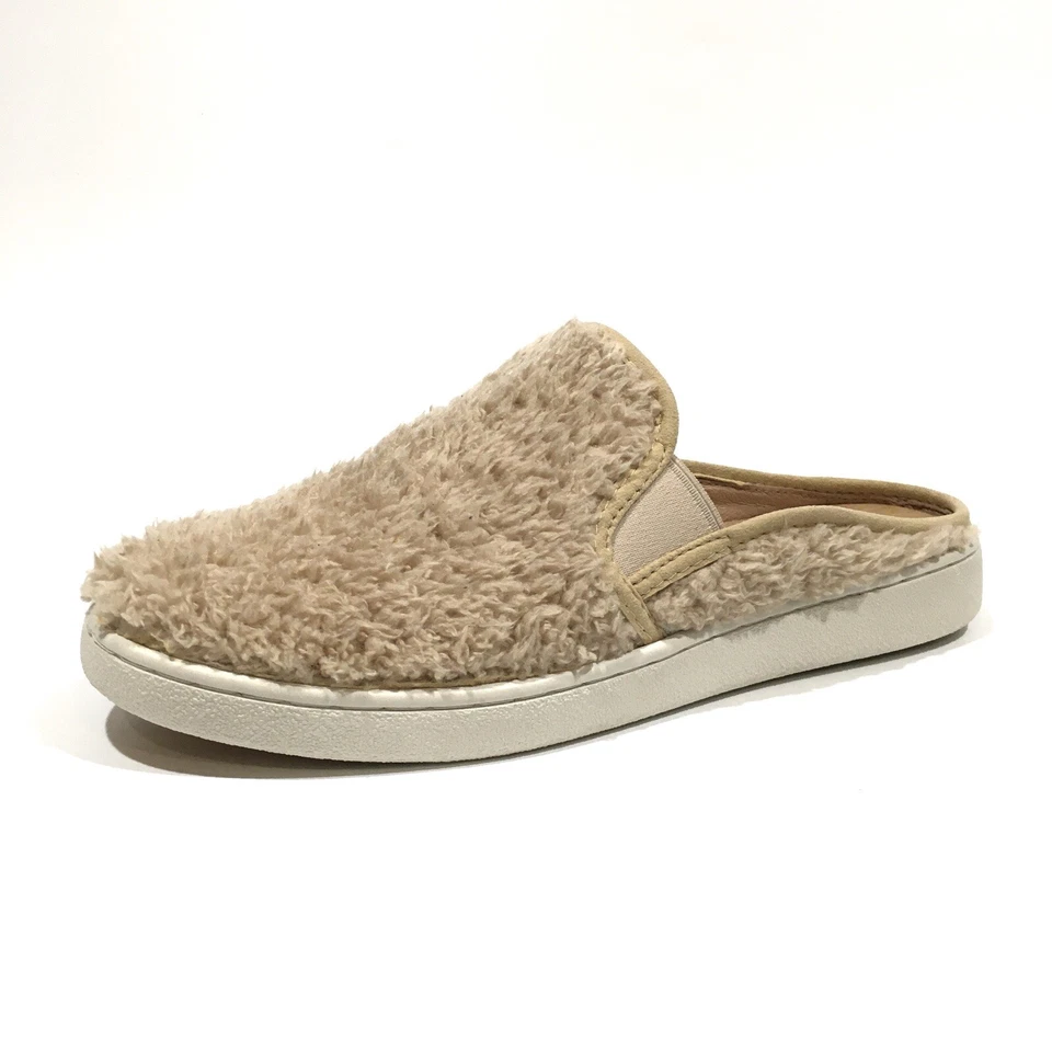 UGG Luci Slip-on Fuzzy Sneakers -Natural Beige Faux Fur -Women’s US 8 -NEW
