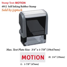 Motion - Trodat 4912 Self Inking Rubber Stamp