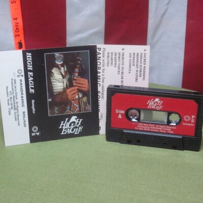 HIGH EAGLE Jerry Elliott cassette tape sampler flute music Native American 1990 