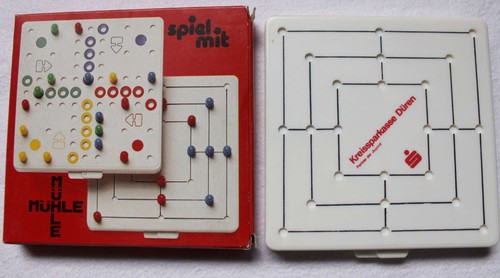 MÜHLE Reise - Spiel aus 1980er Jahre / Werbung von Kreissparkasse Düren NEU - Bild 4 von 4
