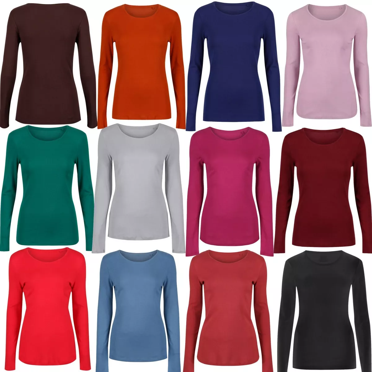 Long sleeve cotton sale tops