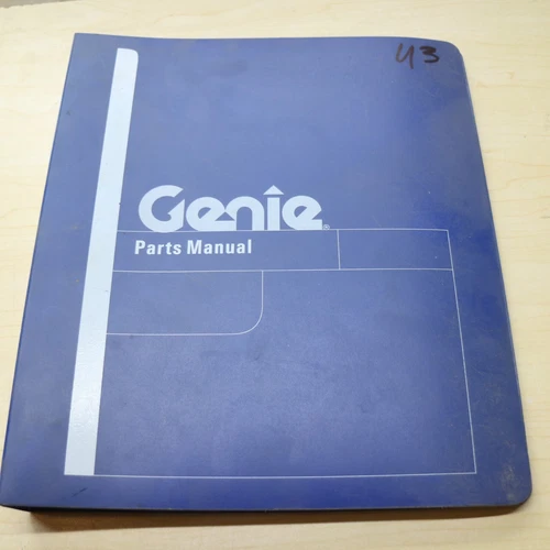 GENIE S-40 45 Telescopic BOOM Lift Parts Manual book catalog aerial work List