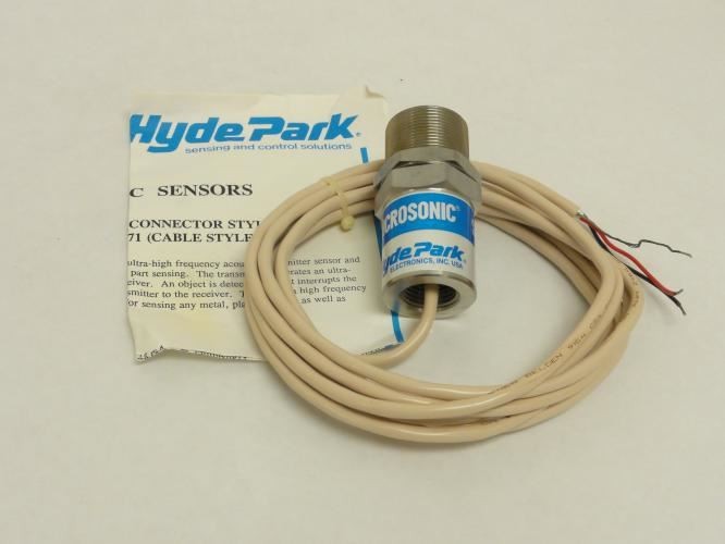 200690 New-No Box; Hyde Park SM121 Microsonic Sensor Thru Beam Transmitter; 15VD