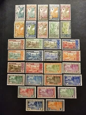 Stamp France Colony French Guiana N°109/132 New ** MNH 1929