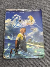 Final Fantasy X Official Strategy Guide Brady Games Signature Series Poster READ
