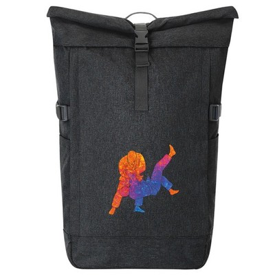 Kurierrucksack Judo bunte Silhouette Geschenkidee Judo Geschenk Präsent Mitbring