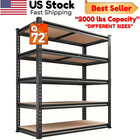 5-Tier Heavy Duty Metal Storage Shelving Adjustable Rack Unit Garage Assembly