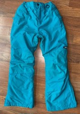 Lands End Squall Pants Youth Sz14 Black Grow-A-Longs Snow Ski Nylon Insulated
