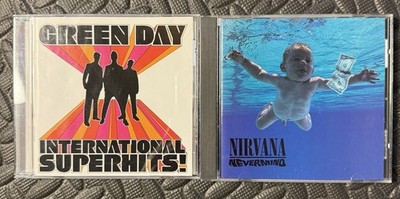 Green Day (International Super Hits) & Nirvana (Nevermind-First Pressing) #2 CDs