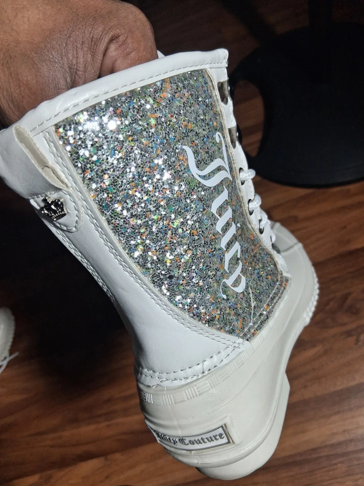 Botas de lluvia Juicy Couture blancas para mujer talla 7 Foto 3 de 4