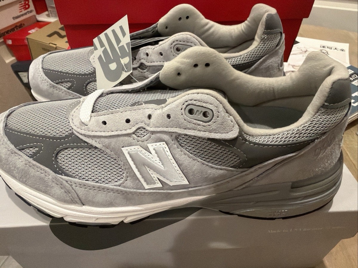 Size 8.5 - New Balance 993 Gray White MR993GL Made In USA | eBay