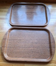 2 THETFORD Trays 29x42cm Matching Wood Effect Good Used Condition