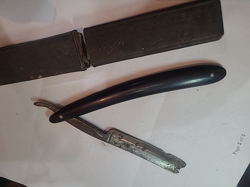 vintage Columbus Kraut & Dohnal CHICAGO made in Germany straight razor With Box