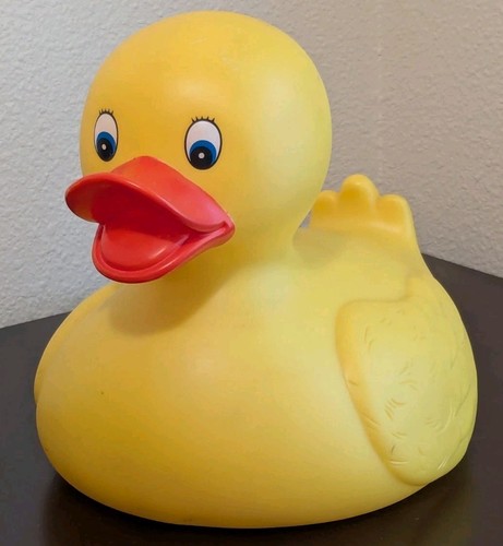 11" Rubber Duck (Schylling Toys 2005) Large Duckie, Jumbo Yellow Ducky Bath Toy
