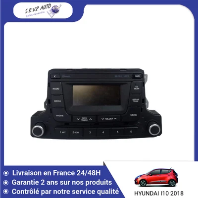 🇫🇷 AUTORADIO HYUNDAI I10 ➤96174B4000 ♻️ - Photo 1/2