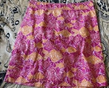 Lilly Pulitzer Size 12 Jubilee Fish Print Skirt Runs Small