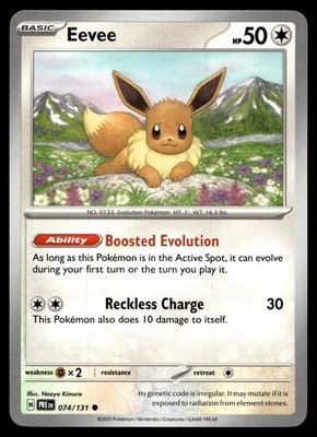 Eevee 074/131 SV: Prismatic Evolutions PRE Naoyo Kimura
