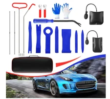 Car Tool Kit Roadside Emergency With Long Reach Grabber Air Wedge Bag Pump