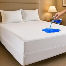 Mattress Encasement Waterproof Protector Zippered Deep Pocket Bed Bug Protector