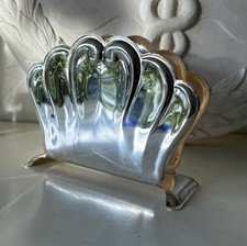 Serviettenhalter Silberauflage antik Ständer für Taschentücher Briefe Post 60er