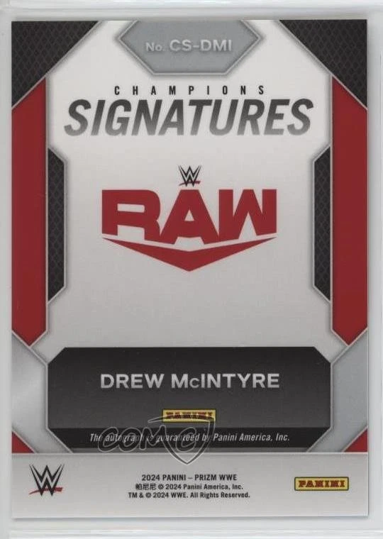 2024 Panini Prizm WWE Champion Signatures Drew McIntyre #CS-DMI Auto - Image 2 of 2