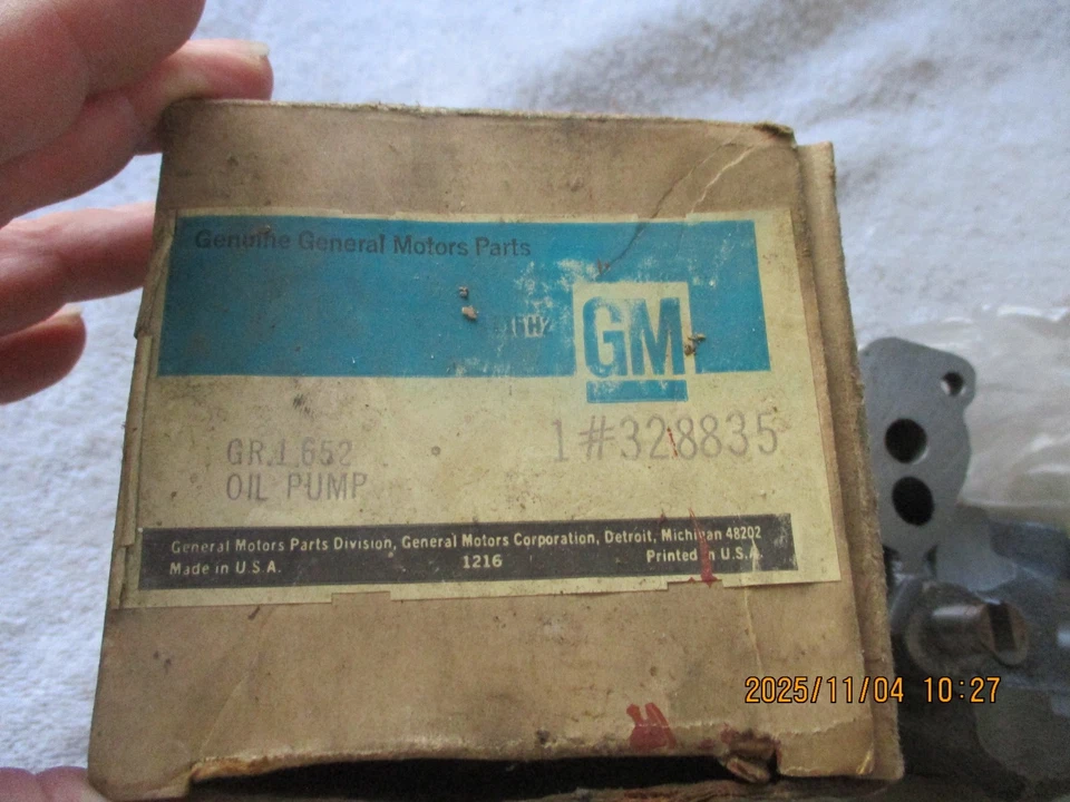 CHEVROLET NOVA 1964-1967, CHEVY 2, 283-327 MOTORES BOMBA DE ACEITE-PT. NO. 328835 Foto 2 de 4