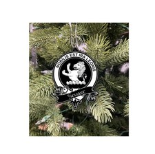 Brute Family Crest Christmas Ornament Laser Engraved Scottish Clan Gift