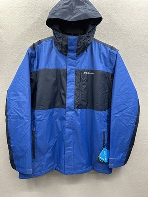 Columbia Jacket Men 3XL Tipton Peak III Insulated Omni-Tech Blue Reflective Lini