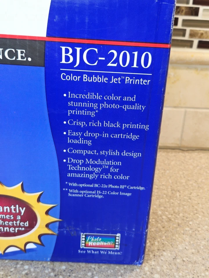 Vtg Canon BJC-2010 Color Bubble Jet Printer Brand New Open Box - Image 2 of 4