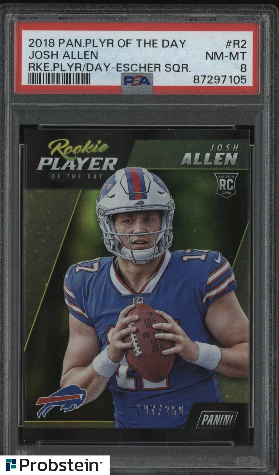 Josh Allen Panini Player of the Day Rookie Player of the Day #R2 Escher Squares