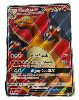 Pokémon Charizard-GX SM60 Full Art Promo Holographic card (2017) Excellent Shape