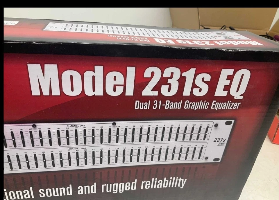 DBX 231S Dual 31 Band Graphic Equalizer Pro Audio Rack Mount EQ + Low Cut Filter - Image 2 of 3