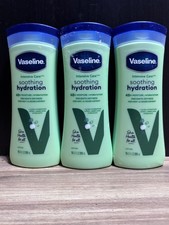 3 Vaseline Intensive Care Soothing Hydration Aloe Body Lotion 20.3 oz. Lot Of 3