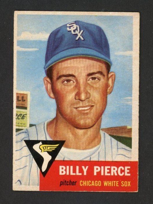 1953 Topps BILLY PIERCE Chicago White Sox #143 About EX Condition