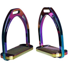 Rainbow JIn Stirrup Lightweight  Aluminm Western Horse Riding Safety Jin Stirrup