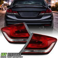 For 2013 2014 2015 Honda Civic Sedan Outer Tail Lights Brake Lamps Leftright