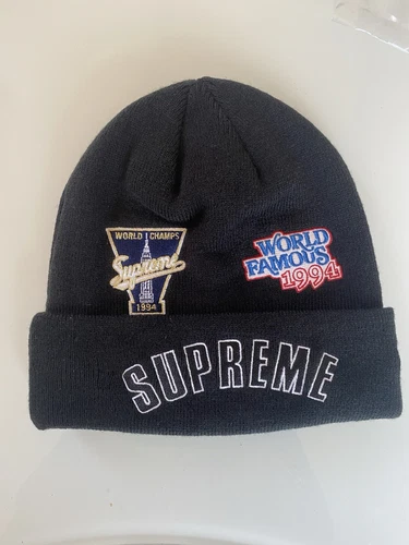 Casquette chapeau hiver noir bonnet championnat SUPREME x New Era NEUVE ! 2019
