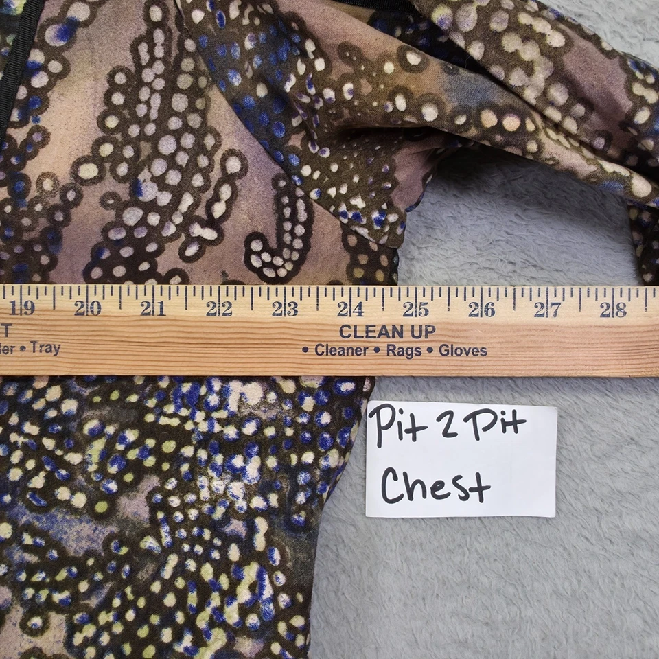 Blazer Alberto Makali para mujer XL audaz abstracto oficina noche carrera declaración Foto 3 de 4