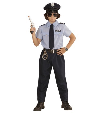 Polizist Polizeikostüm Kinder Kinderkostüm Polizei Kinderpolizeikostüm Gr. 116 - Bild 1 von 1