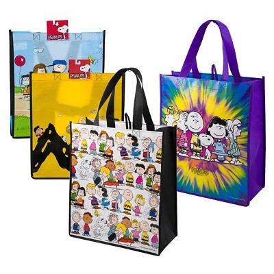 Snoopy Peanuts Einkaufstaschen: 39x33x15cm Shopper Linus Charlie Sally Woodstock