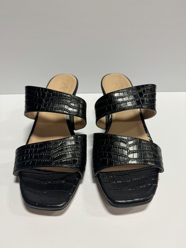 Naturalizer Womens Venice Sandal Black Croc 8.5N - Picture 3 of 6