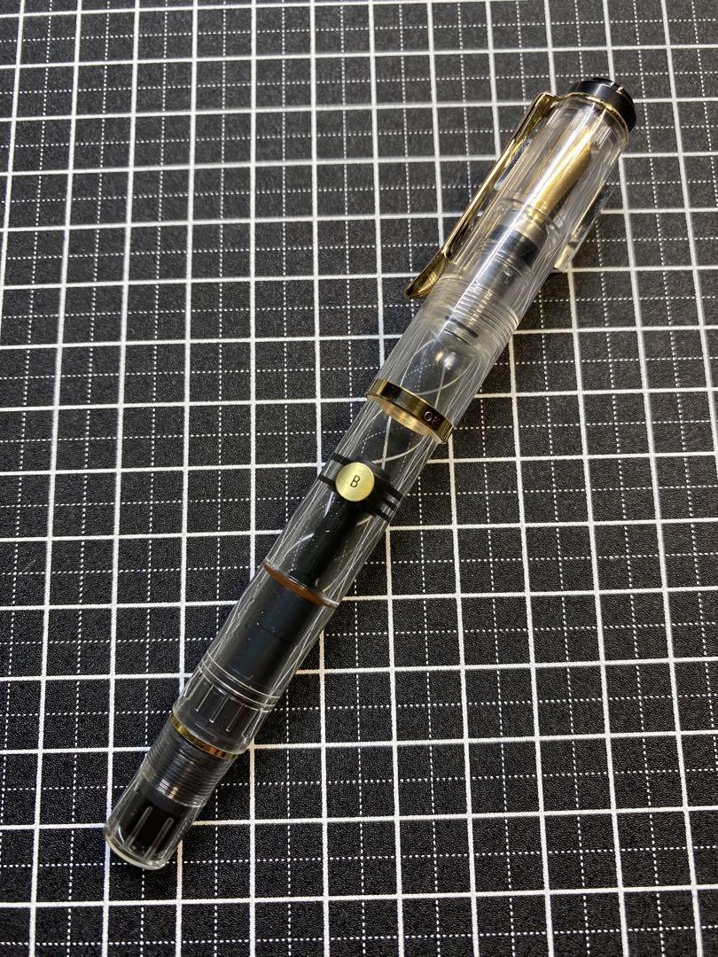 PELIKAN TRADITIONAL M200 DEMONSTRATOR FOUNTAIN PEN NIB SIZE