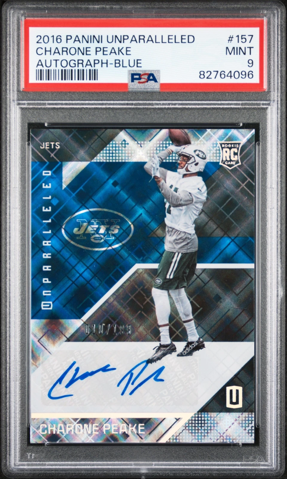 Charone Peake Panini Unparalleled #157 Autograph-Blue