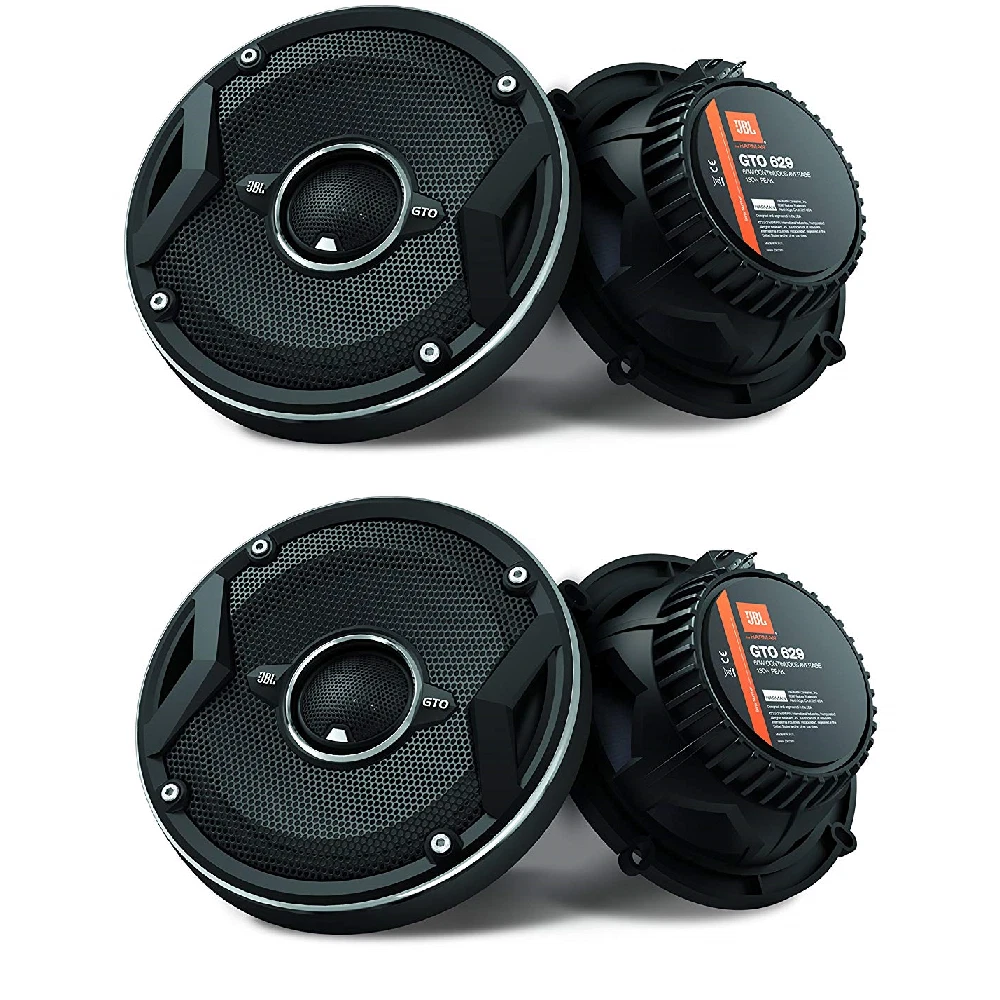 4) JBL GTO629 360 Watts 6-1/2 inch 2-way coaxial Replacement upgrade speakers