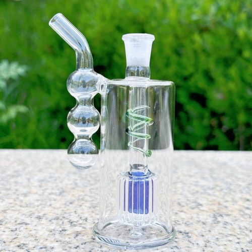 Pyrex 4" MINI Glass Hookah Bong Bubbler Smoking Water Pipe Portable W/10MM Bowl - Picture 2 of 7