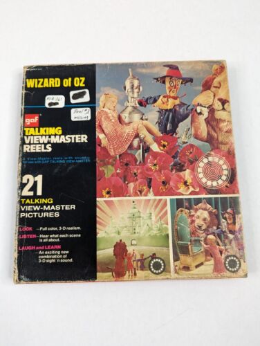 Talking View-Master GAF The Wizard Of Oz 2 Reels AVB361 Missing 1 Reel Movies - Picture 1 of 13