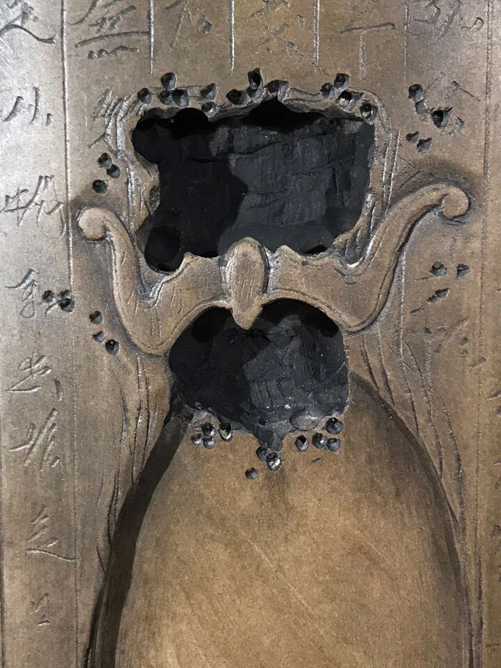 Tinta China 20,5 cm Piedra Tinta Huangshi Natural Tinta Amarilla Foto 3 de 4