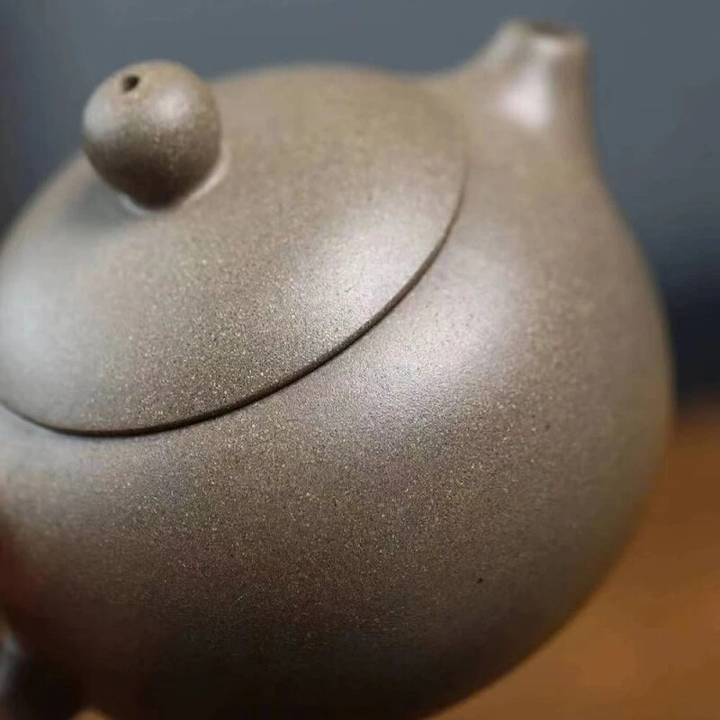 120ml Ball Shaped Infuser Holes Real Yixing Zisha Clay Tea Pot Xishi Pot Marked - Image 3 of 4