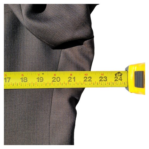 Kenneth Cole 2 Piece Suit Men 43L Dark Green Black 3 Button Jacket Blazer 34X33 - Picture 6 of 14