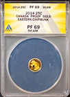 2014 25c Gold Eastern Chipmunk Pf69Dcam Anacs # 7786649 + Bonus